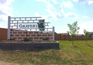 Graybriar Subdivision Community Sign, Stony Plain, Alberta